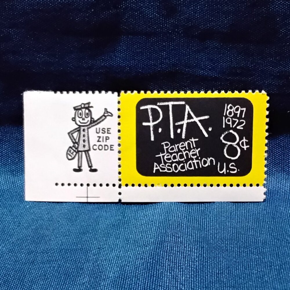 Uncirculated USA 1972 Parent Teacher Association (PTA) 8 Cent Stamp!!